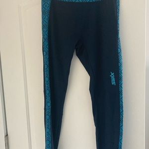 Fleece lined running leggings